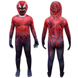 Película Venom SpiderMan Rojo niños mono de carnaval de Halloween Trajes de rol trajes con máscaras Per.