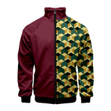 Anime Demon Slayer Tomioka Giyuu Cosplay Sudadera Abrigo Chaqueta con Cremallera Carnaval 3D Impreso