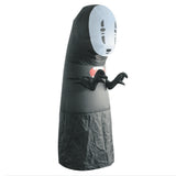 El Viaje de Chihiro Spirited Away No Face Man Cosplay Traje Inflable Ropa para Fiesta de Halloween para Adultos