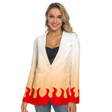 Demon Slayer Cosplay Traje de un Solo Botón Rengoku Kyoujurou Cosplay Chaqueta Unisex
