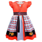 Hua Mulan Cosplay Vestido de Halloween o Carnaval Vestido para Niñas