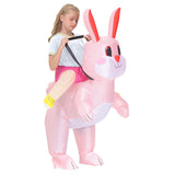 Juegos de Rol Traje de Inflable Conejo Cosplay Disfraz Navidad Carnaval Fiesta Niños y Adultos