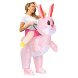 Juegos de Rol Traje de Inflable Conejo Cosplay Disfraz Navidad Carnaval Fiesta Niños y Adultos