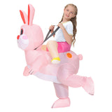 Juegos de Rol Traje de Inflable Conejo Cosplay Disfraz Navidad Carnaval Fiesta Niños y Adultos