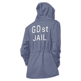 Anime JoJo's Bizarre Adventure Stone Ocean Jolyne Cujo Sudadera Cosplay Navidad Fiesta 3D Impreso Casual Cordón