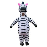 Juego de rol Zebra Traje inflable Navidad Carnaval Mardi Gras Halloween Fiesta