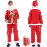 Niños Papá Noel Navidad Cosplay Disfraz Traje Fiesta Christmas Santa Claus