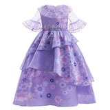 Anime Encanto Isabela Niños Cosplay Navidad Disfraz Traje Vestido Falda