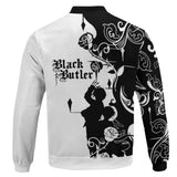 Anime Black Butler Cosplay Abrigo de chaqueta Disfraz Halloween Carnaval Traje cremallera 3D Impreso hombre