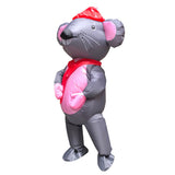 Señor Ratón Anime Traje Inflable Disfraz de Mascota para Adultos Carnaval Vacaciones Accesorios