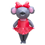 Señorita Ratón Anime Traje Inflable Disfraz de Mascota para Adultos Carnaval Vacaciones Accesorios