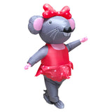 Señorita Ratón Anime Traje Inflable Disfraz de Mascota para Adultos Carnaval Vacaciones Accesorios