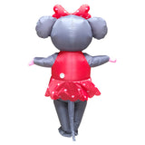 Señorita Ratón Anime Traje Inflable Disfraz de Mascota para Adultos Carnaval Vacaciones Accesorios