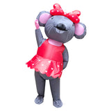 Señorita Ratón Anime Traje Inflable Disfraz de Mascota para Adultos Carnaval Vacaciones Accesorios