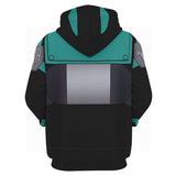 Anime My Hero Academia Midoriya Izuku Sudadera Cosplay Navidad Fiesta 3D Impreso Casual