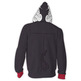 Pandemonica Cosplay Sudadera Videojuego Helltaker Sudadera Estampada con Cremallera Unisex