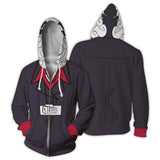 Pandemonica Cosplay Sudadera Videojuego Helltaker Sudadera Estampada con Cremallera Unisex