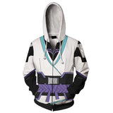 Valorant Sage Cosplay Sudadera 3D Impreso Sudadera con Cremallera y Capucha Unisex