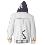 Azazel Cosplay Sudadera Videojuego Helltaker Sudadera Estampada con Cremallera Unisex