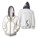 Azazel Cosplay Sudadera Videojuego Helltaker Sudadera Estampada con Cremallera Unisex