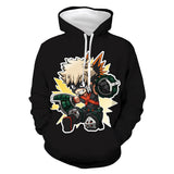 Anime My Hero Academia Sudadera 3D Impreso Cosplay Disfraz Halloween Carnaval Traje