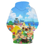 Videojuego Animal Crossing Bosque de Los Animales Tops Sudadera con Capucha para Adulto