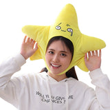 Sombrero Divertido de Felpa Estrella Regalo de Fiesta o Halloween Cosplay Accesorios