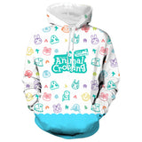 Videojuego Bosque de Los Animales Animal Crossing Sudadera de Manga Larga Sudadera con Capucha Unisex