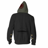 Juego Danganronpa Naegi Makoto Sudadera Cosplay Navidad Fiesta 3D Impreso Casual chaqueta con Cremallera
