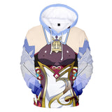 Juego Genshin Impact GanYU Sudadera Cosplay Navidad Fiesta 3D Impreso Casual