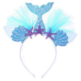 Sirena Tutu Vestido con Diadema de Color Púrpura para Niñas