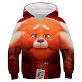 Anime Turning Red Red Panda Sudadera Cosplay Navidad Fiesta 3D Impreso Casual