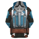 Película Star Wars Bo-Katan Kryze Sudadera Cosplay Navidad Fiesta 3D Impreso Casual