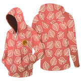 Isabelle Cosplay Sudadera Animal Crossing Bosque de Los Animales Sudadera con Cremallera Unisex