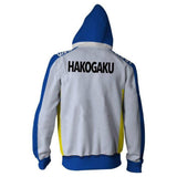 HAKOGAKU Cosplay Sudadera Yowamushi Pedal Sudadera Estampada con Cremallera Unisex