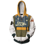 Valorant Raze Cosplay Sudadera con 3D Impreso Sudadera con Cremallera y Capucha Unisex
