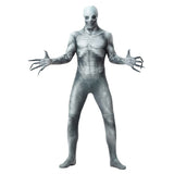 Halloween Esqueleto Humano Cráneo Zombi Cadáver Cosplay Zentai Mono Tirante para Adultos