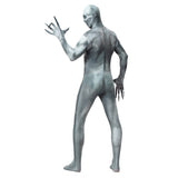 Halloween Esqueleto Humano Cráneo Zombi Cadáver Cosplay Zentai Mono Tirante para Adultos
