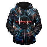 Videojuego Cyberpunk 2077 Sudadera Estampada con Capucha Unisex Ropa Casual