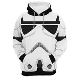 La Guerra de Las Galaxias Star Wars Cosplay Sudadera de Manga Larga Sudadera Casual con Capucha Unisex