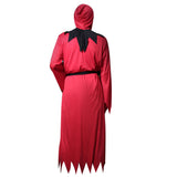 Halloween Disfraz de Horror Disbla Vampiro Cosplay Medieval Disfraz de Color Rojo y Negro para Adultos