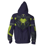 Valorant Viper Cosplay Sudadera con 3D Impreso Sudadera con Cremallera y Capucha Unisex