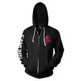 Cyberpunk 2077 Sudadera Cosplay Sudadera Estampada con Cremallera Unisex