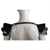 Knights Espaldera de Cuero Artificial Arnés para el Pecho del Cuerpo Protector de Hombro Accesorios