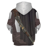 The Mandalorian Temporada 2 Mandaloriano Sudadera con Capucha Cosplay Ropa Casual Unisex