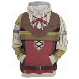 Anime The Rising of the Shield Hero Raphtalia Sudadera Cosplay Navidad Fiesta 3D Impreso Casual