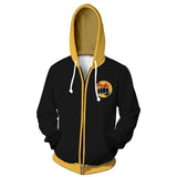 Cobra Kai Cosplay Sudadera de Manga Larga Sudadera Estampada con Cremallera Ropa Deportiva Unisex