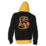 Cobra Kai Cosplay Sudadera de Manga Larga Sudadera Estampada con Cremallera Ropa Deportiva Unisex