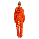 Dinosaurio Mono Pijama de Franela para Adultos Navidad Halloween Ropa de Dormir Unisex