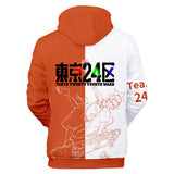 Anime Tokyo 24th Ward Sudadera Cosplay Navidad Fiesta 3D Impreso Casual